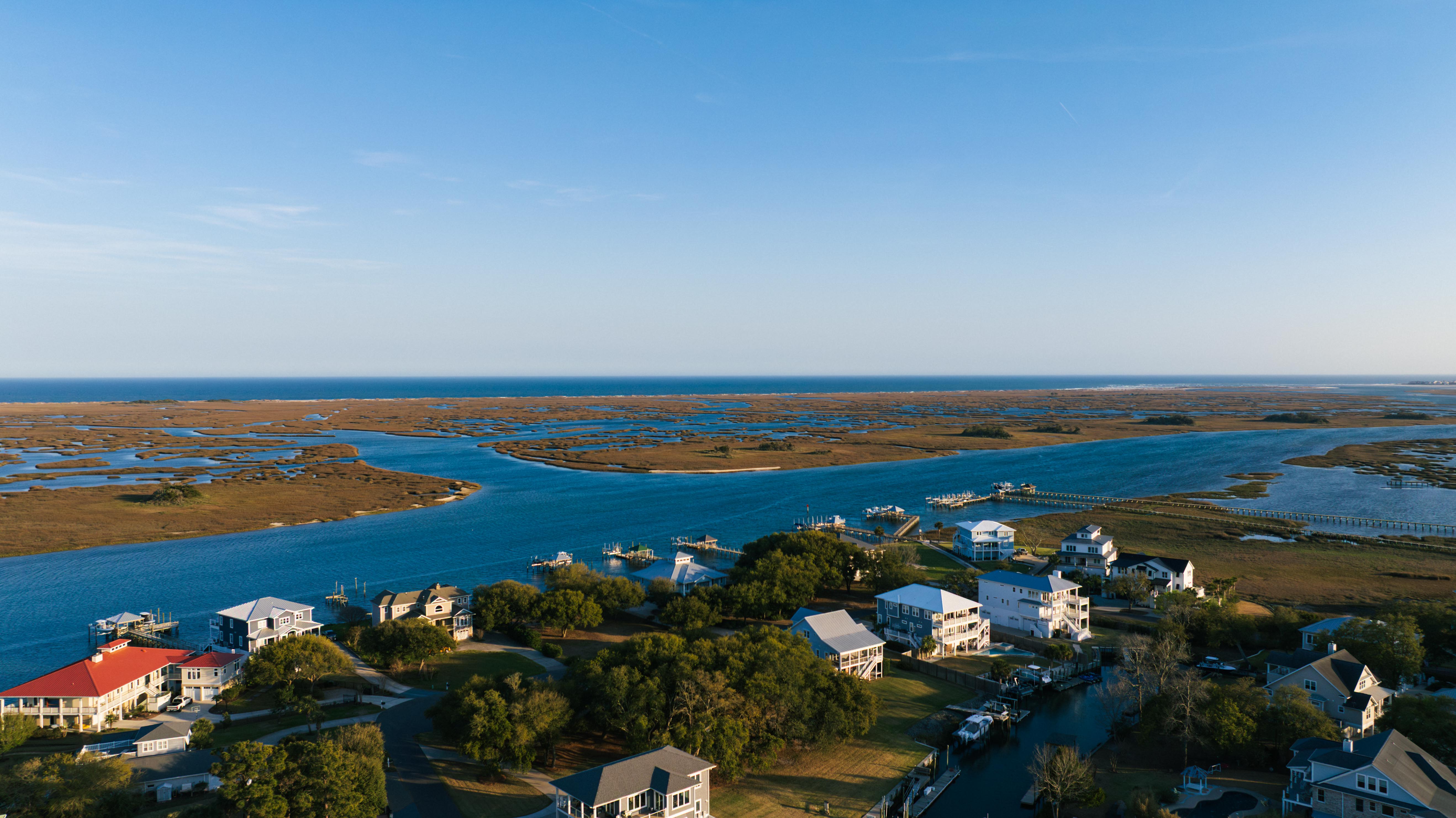 Wilmington metro area aerial view