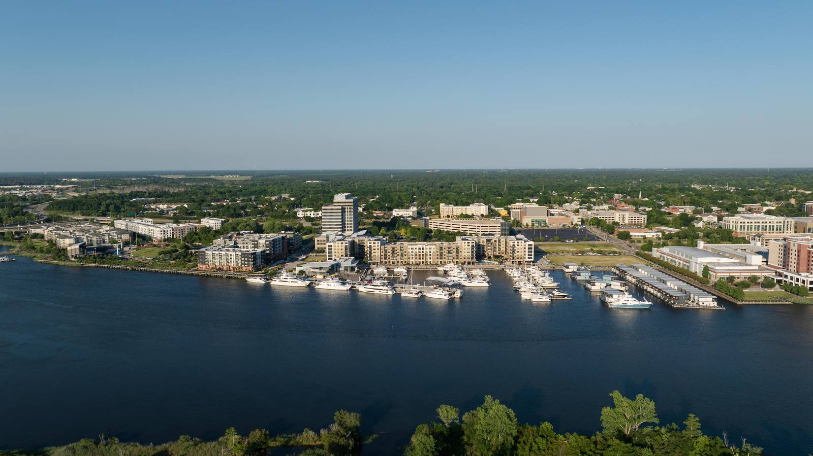 Port City Marina and river